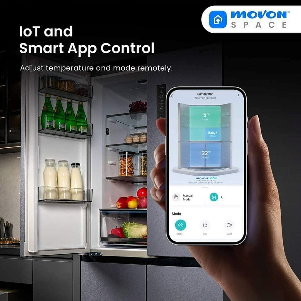 IoT and Smart App Control mengawal suhu dari aplikasi pintar dari smartphone.